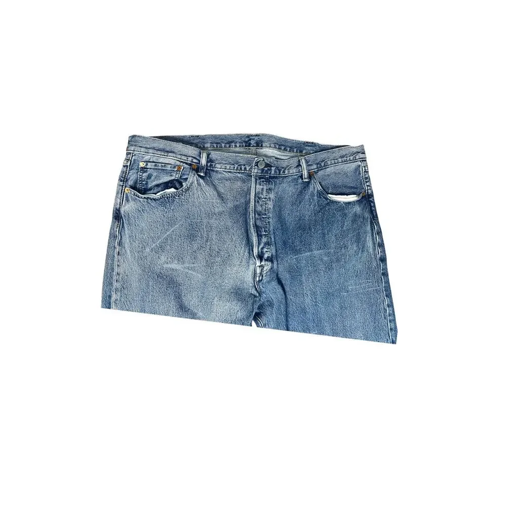 Levi's 501 Original Straight Jeans Medium Wash Button Fly Big Tall 44x32 00501